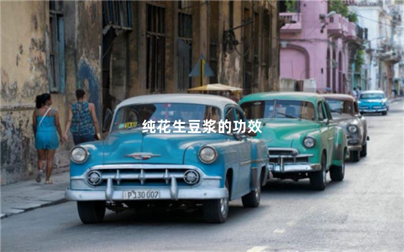 纯花生豆浆的功效