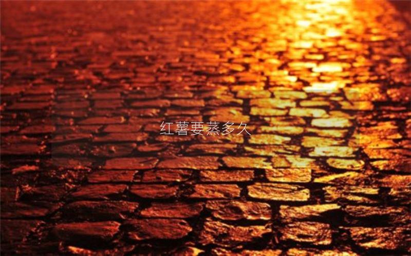 红薯要蒸多久