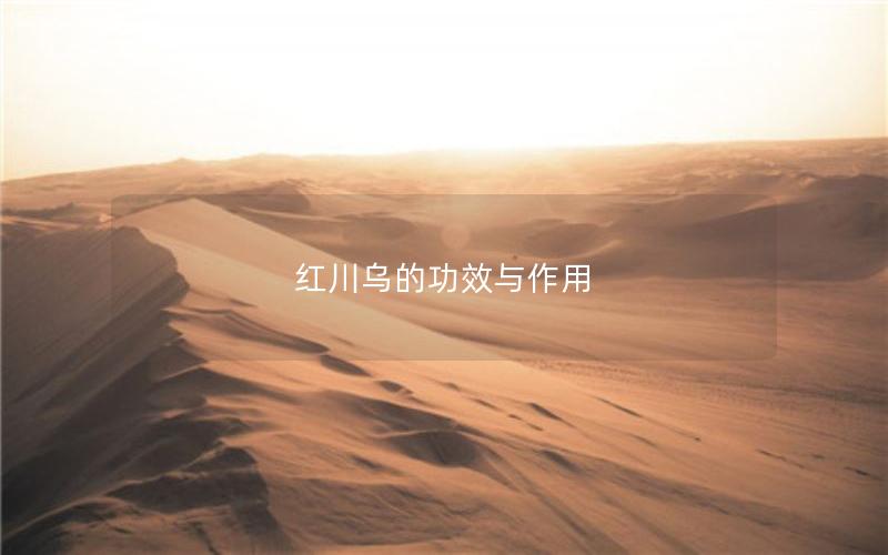 红川乌的功效与作用