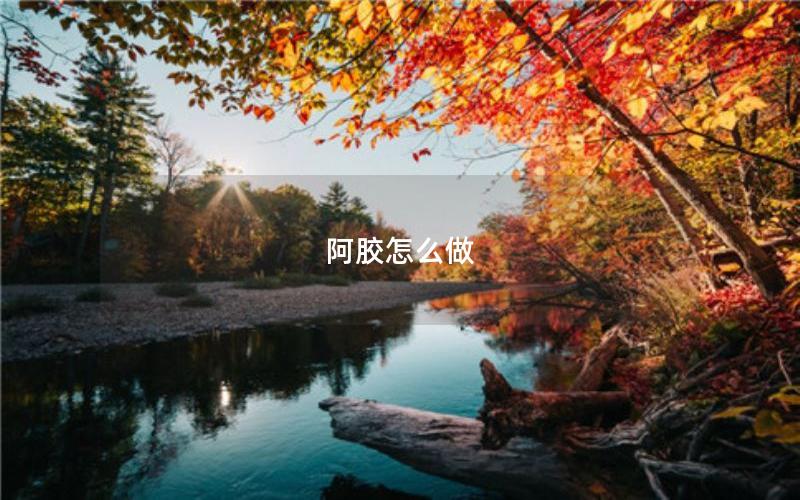 阿胶怎么做