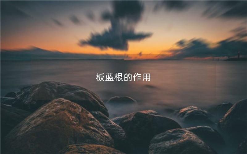 板蓝根的作用