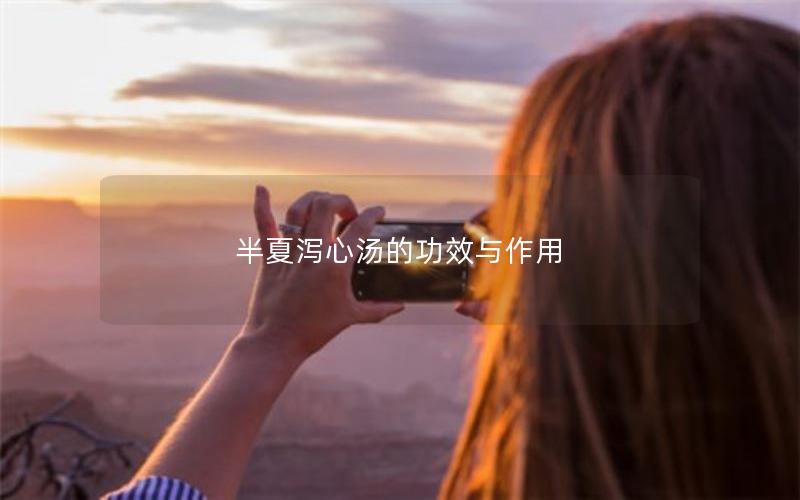 半夏泻心汤的功效与作用