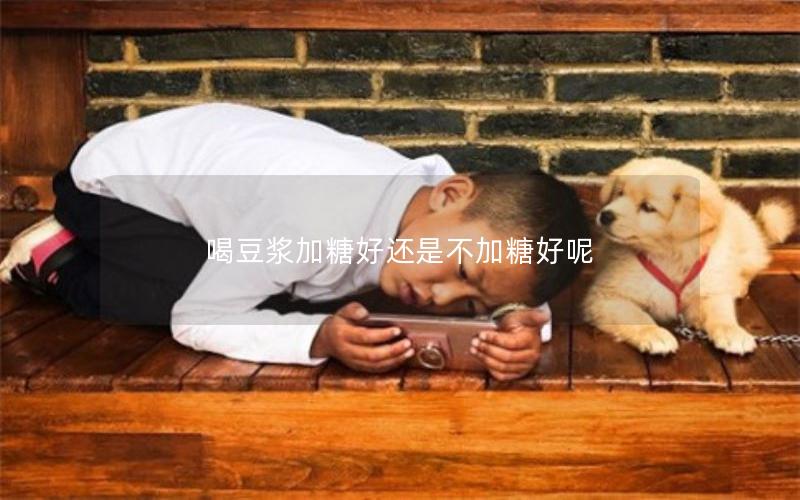 喝豆浆加糖好还是不加糖好呢