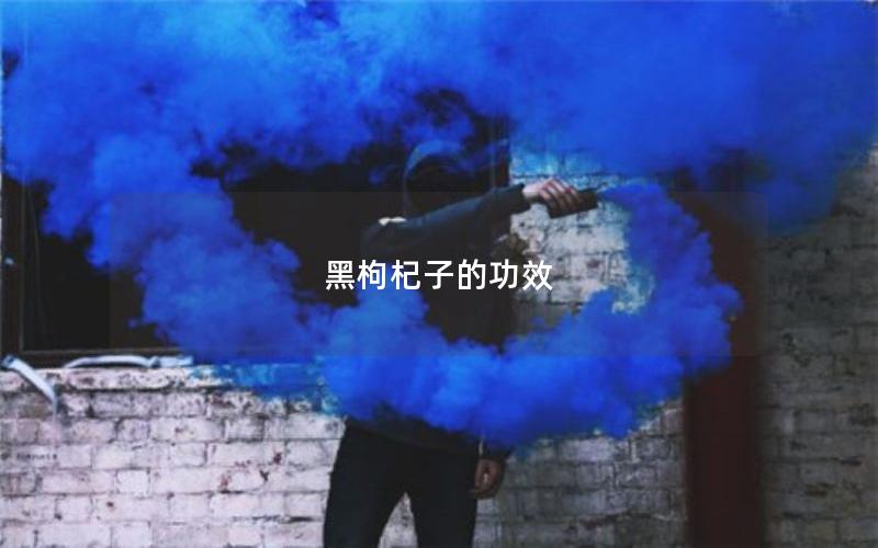 黑枸杞子的功效