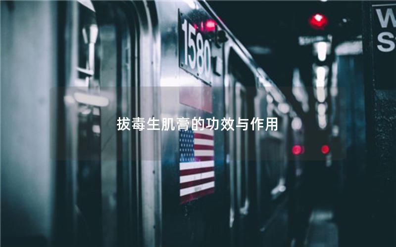 拔毒生肌膏的功效与作用