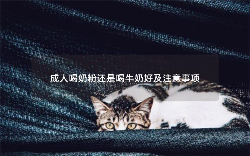 成人喝奶粉还是喝牛奶好及注意事项